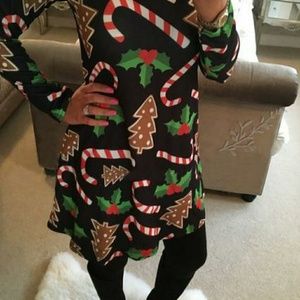 Winter Casual New Year Christmas Mini Dress Womens